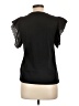 Zara 100% Cotton Black Short Sleeve Top Size L - photo 2