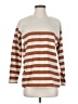 Downeast 100% Cotton Stripes Tan Long Sleeve Top Size S - photo 1