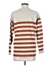 Downeast 100% Cotton Stripes Tan Long Sleeve Top Size S - photo 2