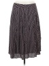 Talbots 100% Rayon Polka Dots Black Casual Skirt Size 6 - photo 1