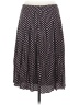 Talbots 100% Rayon Polka Dots Black Casual Skirt Size 6 - photo 2