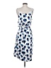 Topshop 100% Polyester Print Blue Casual Dress Size 2 - photo 2