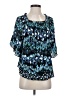 Worthington 100% Polyester Blue Short Sleeve Blouse Size S (petite) - photo 1