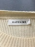 KATCH ME Solid Ivory Turtleneck Sweater Size S - photo 7