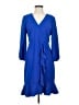 J.Crew 100% Polyester Blue Cocktail Dress Size 4 - photo 1