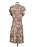Tory Burch 100% Polyester Animal Print Brown Casual Dress Size S - photo 2