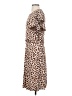 Tory Burch 100% Polyester Animal Print Brown Casual Dress Size S - photo 5