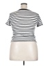 DAZY Silver Short Sleeve Top Size XL - photo 2
