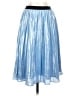 Pinko Metallic Blue Casual Skirt Size 2 - photo 1