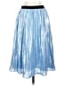 Pinko Metallic Blue Casual Skirt Size 2 - photo 2