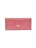 Prada 100% Leather Pink Red  Leather Flap Continental Wallet One size - photo 1
