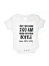 Assorted Brands 100% Cotton Print White Short Sleeve Onesie Size 6-12 mo - photo 1