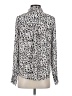 Greylin 100% Recycled Polyester Animal Print Silver Long Sleeve Blouse Size S - photo 2