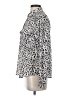 Greylin 100% Recycled Polyester Animal Print Silver Long Sleeve Blouse Size S - photo 5