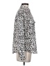 Greylin 100% Recycled Polyester Animal Print Silver Long Sleeve Blouse Size S - photo 4
