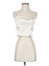 Zara 100% Polyester Ivory Sleeveless Top Size S - photo 1