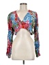 S/W/F Blue Pink 3/4 Sleeve Blouse Size M - photo 1