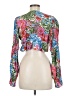S/W/F Blue Pink 3/4 Sleeve Blouse Size M - photo 2