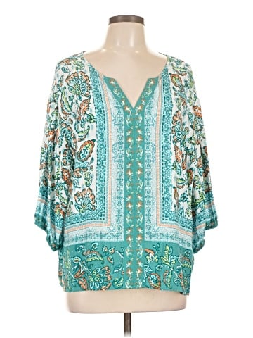 Ruby Rd. 3/4 Sleeve Blouse (view 1)