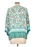Ruby Rd. 100% Viscose Teal 3/4 Sleeve Blouse Size L - photo 2