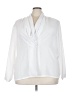 Impressions 100% Polyester White Long Sleeve Blouse Size 22w - photo 1