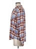 Maurices Plaid Blue Long Sleeve Button-Down Shirt Size M - photo 5