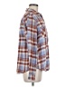 Maurices Plaid Blue Long Sleeve Button-Down Shirt Size M - photo 4