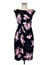 Connected Apparel Floral Black Cocktail Dress Size 8 (petite) - photo 1