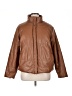 Ci Sono 100% Polyester Solid Brown Jacket Size 1X - photo 1