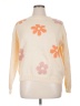 Unbranded 100% Polyester Floral Ivory Pullover Sweater Size XL - photo 1