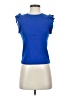 Muse Blue Short Sleeve Top Size S - photo 1