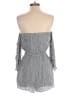 American Eagle Outfitters 100% Viscose Stripes Gray Romper Size S - photo 2