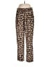 Zara Basic Animal Print Brown Casual Pants Size M - photo 1