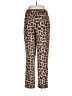 Zara Basic Animal Print Brown Casual Pants Size M - photo 2