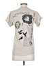 Assorted Brands Solid Ivory Short Sleeve T-Shirt Size S - photo 2