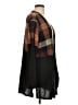 Maurices Plaid Black Cardigan Size L - photo 4