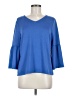 Chico's Blue 3/4 Sleeve Top Size Med (1) - photo 1