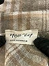 New In 100% Polyester Plaid Tan Long Sleeve Blouse Size M - photo 7