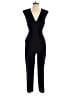 MNG 100% Polyester Solid Black Jumpsuit Size S - photo 1
