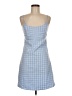 John Galt Checkered-gingham Blue Casual Dress Size M - photo 1