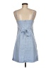 John Galt Checkered-gingham Blue Casual Dress Size M - photo 2