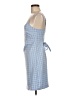 John Galt Checkered-gingham Blue Casual Dress Size M - photo 5