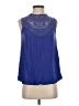 Davi & Dani 100% Rayon Blue Sleeveless Blouse Size S - photo 1