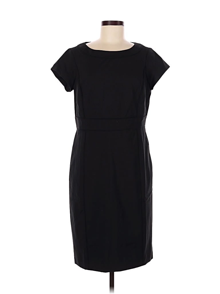 Pre-owned Lands' End Casual Dress In Black