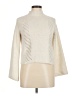 Embossed Ivory Turtleneck Sweater Size M - photo 1