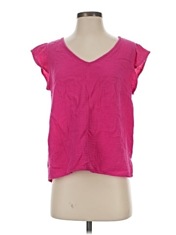 Three Dots Short Sleeve Top (view 1)