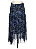 Nicole Miller Paisley Blue Formal Skirt Size L - photo 1