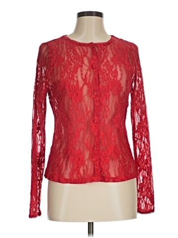 White House Black Market Long Sleeve Blouse (view 1)