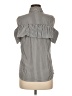 Calvin Klein Stripes Gray Sleeveless Button-Down Shirt Size M (estimated) - photo 2