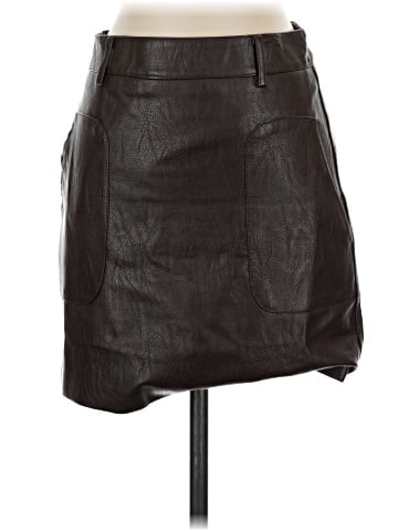 Raga Faux Leather Skirt (view 1)
